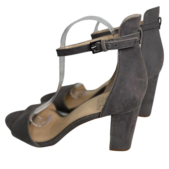 Vince Camuto Heels Corlina 11/41 Dark Gray Soft Suede 3.5" Heel New W/O Box B05 - Picture 4 of 9